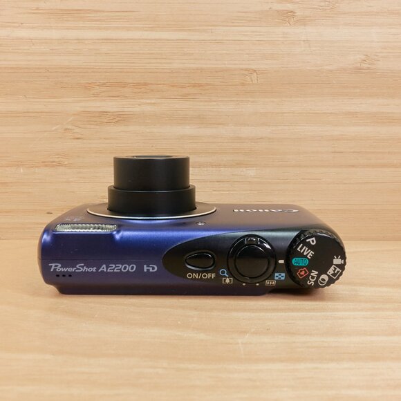 Canon PowerShot A2200 14.1MP Digital Camera / 4x Optical Zoom / Blue / Tested - Picture 4 of 9